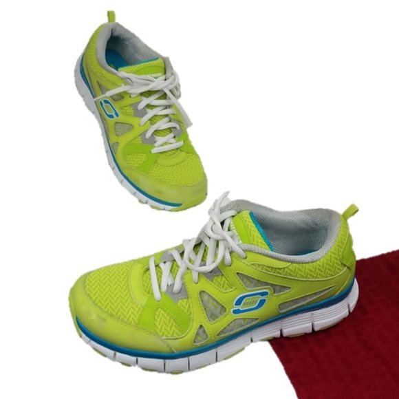 skechers neon sneakers